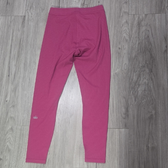 ALO Yoga Pink Leggings High Waist Full Length - Picture 3 of 5